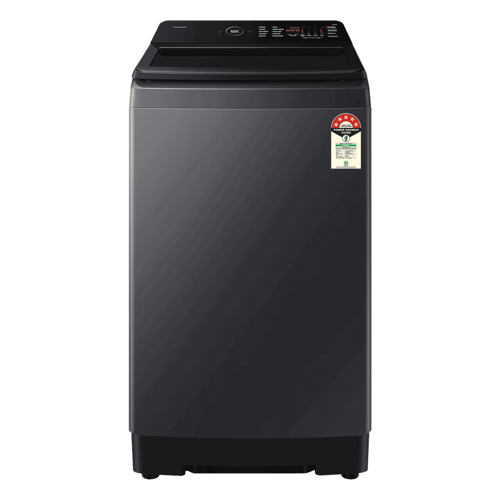 SAMSUNG 8 kg 5 Star Wi-Fi Inverter Fully Automatic Top Load Washing Machine (WA80F08B3BTL, AI VRT+ Technology, Black Caviar)