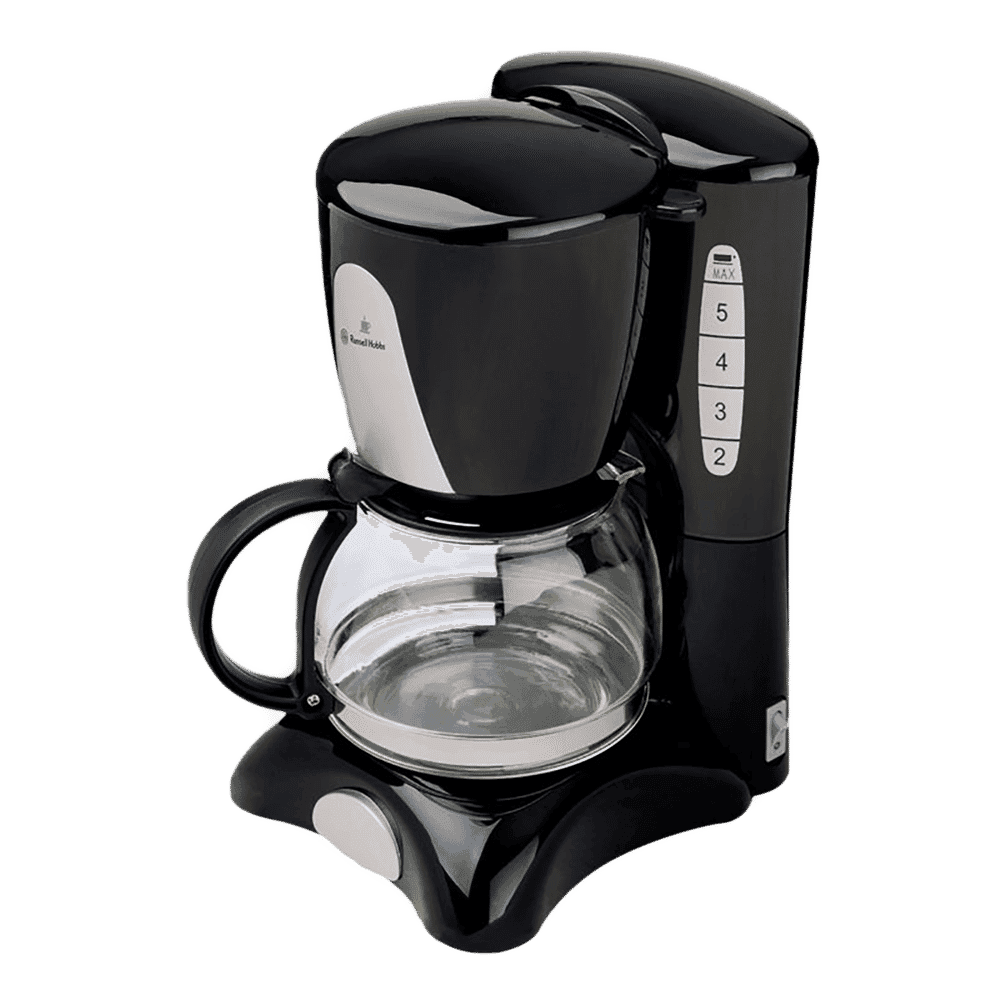Russell Hobbs 800 Watt 6 Cups Manual Espresso Coffee Maker with Non Drip Valve (Black)