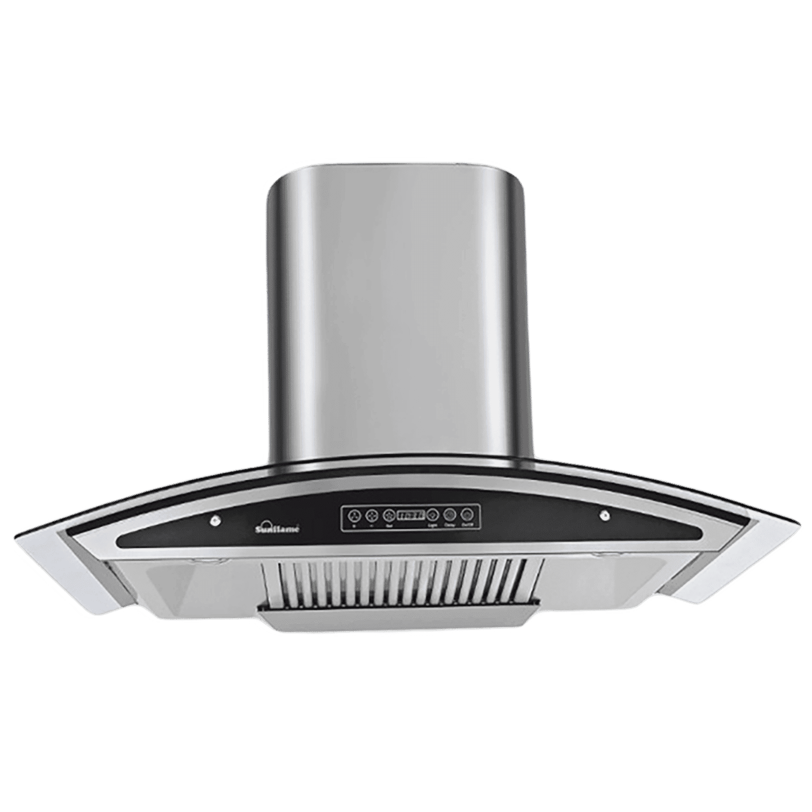 Sunflame Innova 90cm 1230m3/hr Ducted Auto Clean Wall Mounted Chimney with Feather Touch Controls (Black)