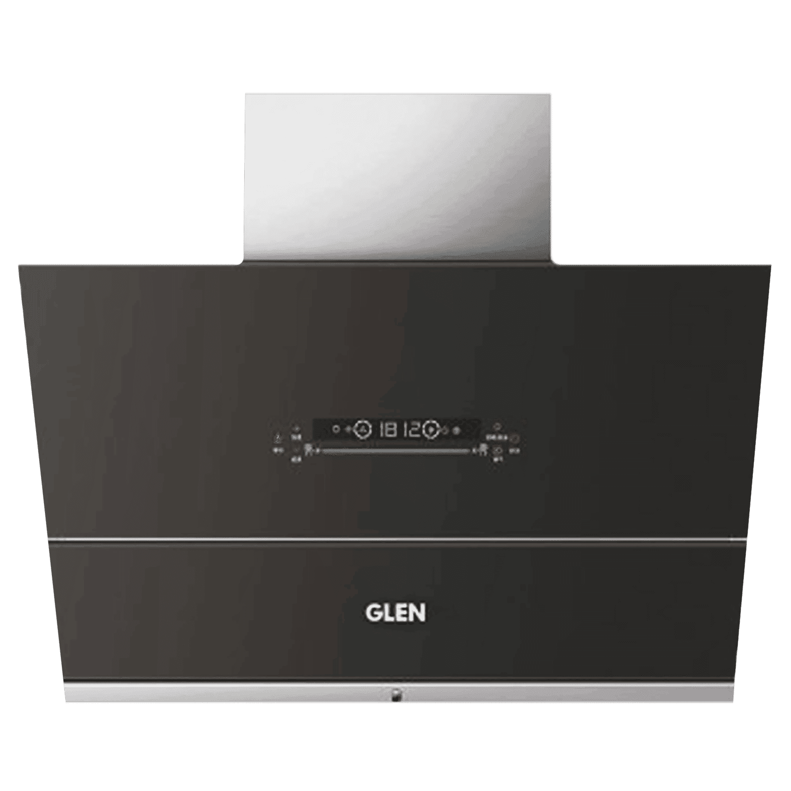GLEN GL 6074 BL ACLN MS 60cm 1400m3/hr Ducted Auto Clean Wall Mounted Chimney with Touch Control Panel (Black)
