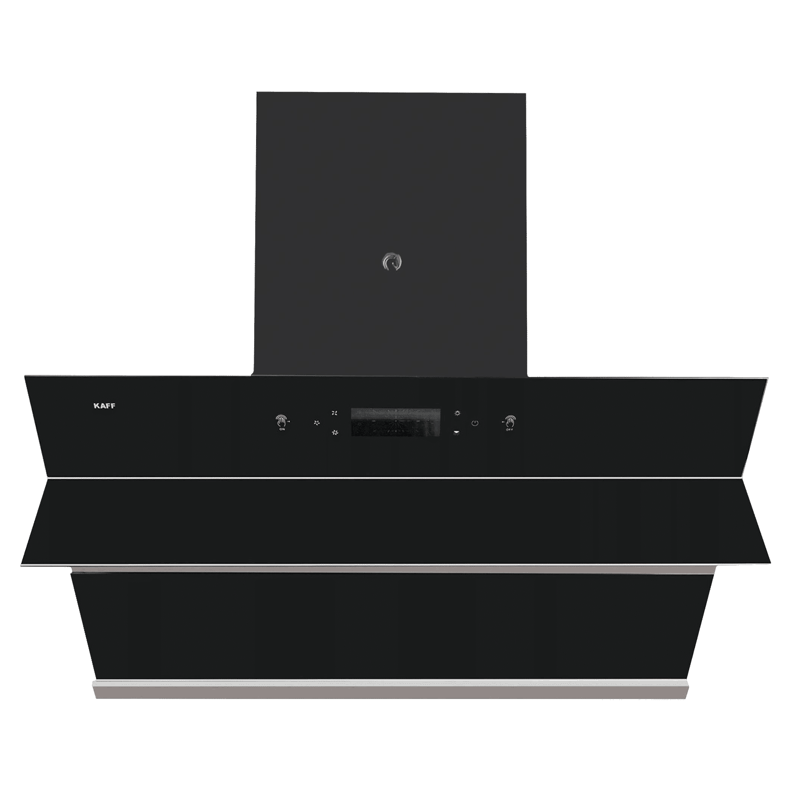 KAFF ALBURY DHC 90cm 1420m3/hr Ducted Auto Clean Wall Mounted Chimney with Touch Control Panel (Black)