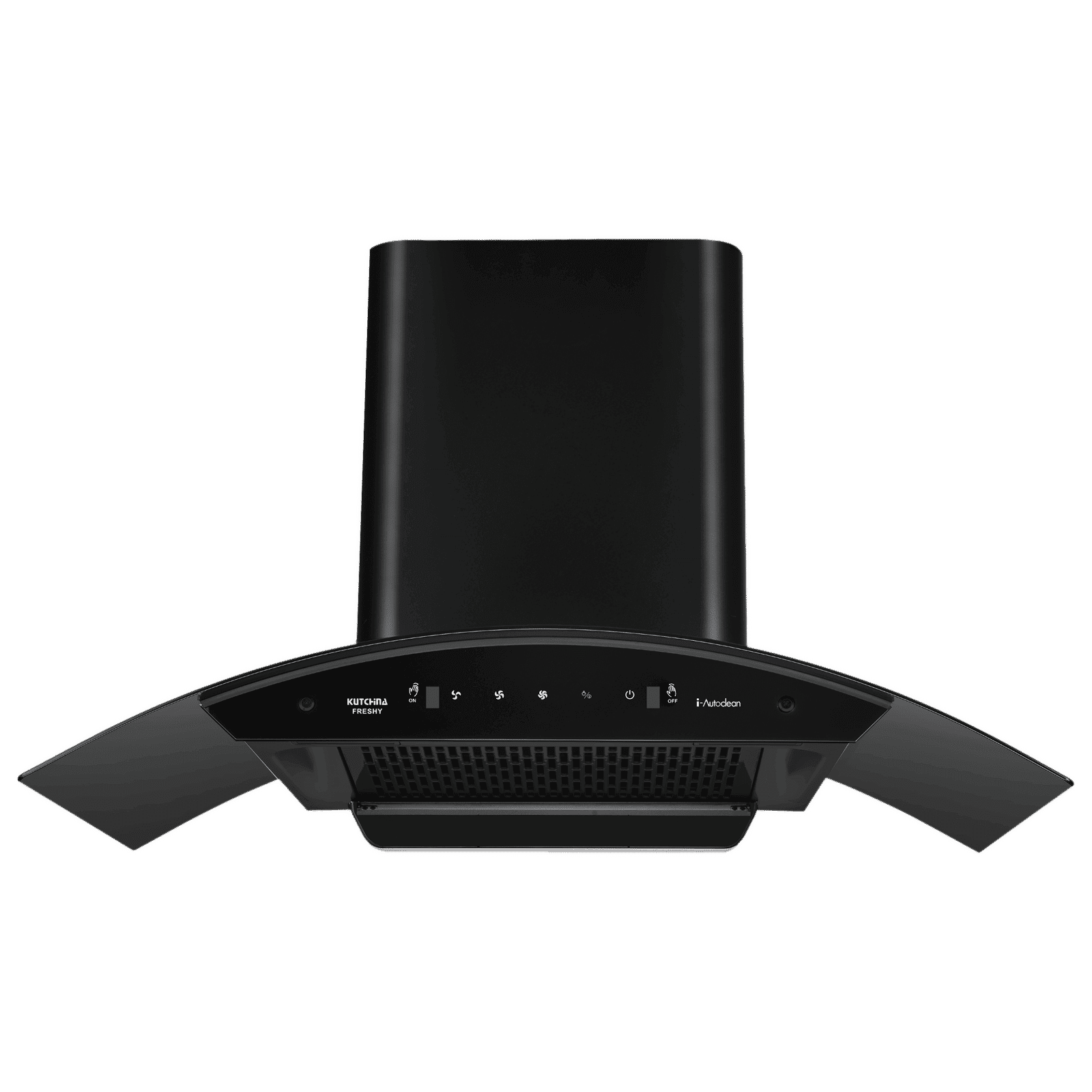 Kutchina FRESHY 90cm 1350m3/hr Ducted Wall Mounted Chimney with Filterless Technology (Black)