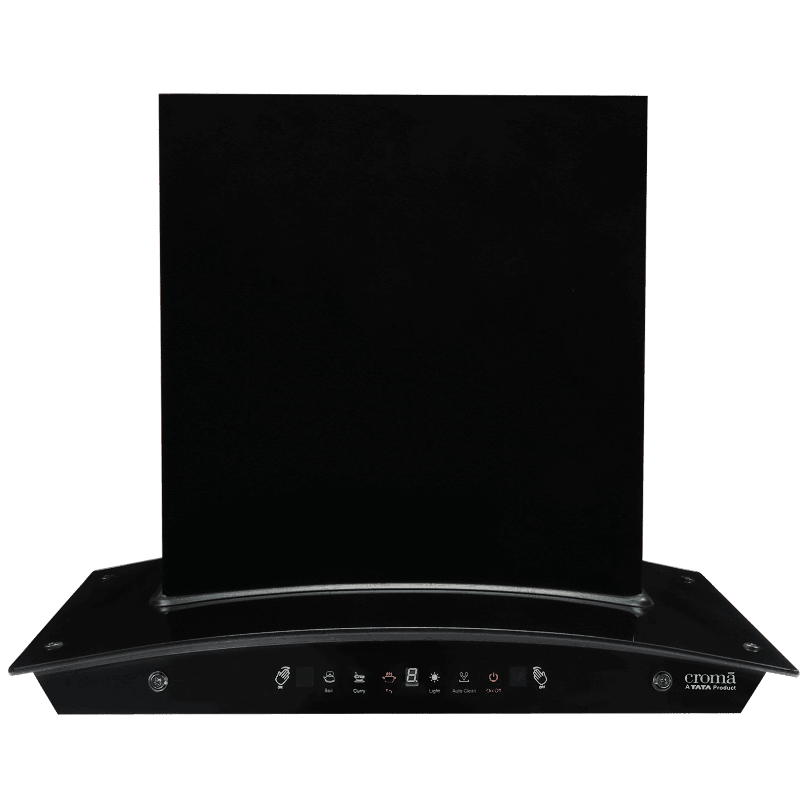 Croma AG1109 60cm 1600m3/hr Ducted Auto Clean Wall Mounted Chimney with Motion Sensor Control (Black)