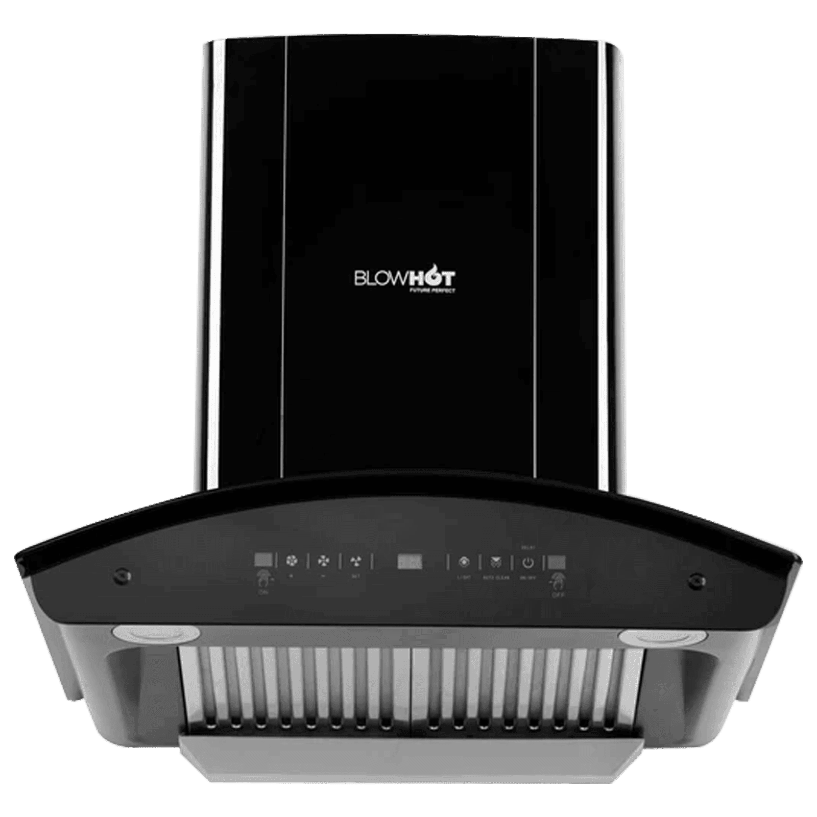 BLOWHOT ERICA TAC MS PLUS 60cm 1450m3/hr Ductless Auto Clean Wall Mounted Chimney with Motion Sensor (Black)