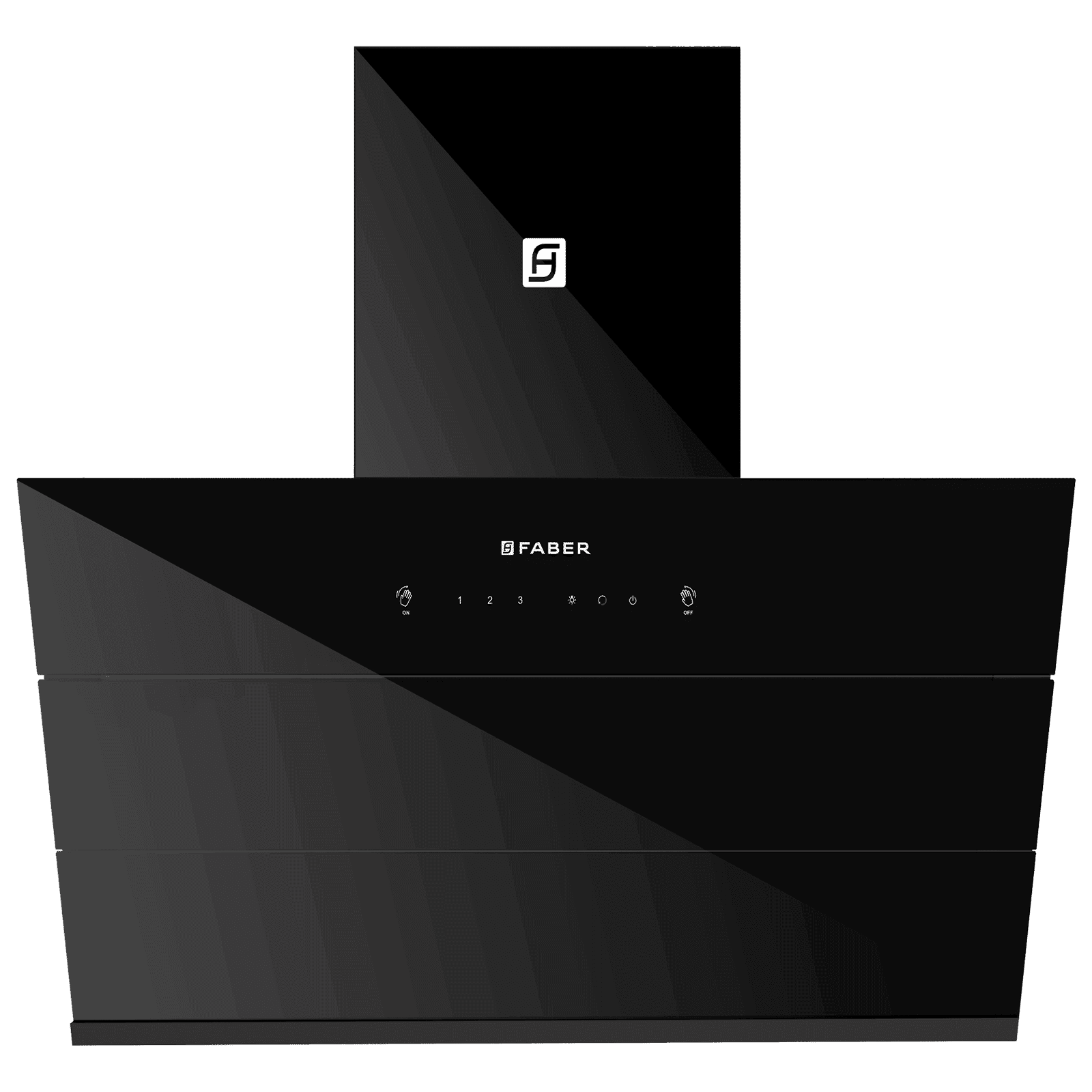 FABER HOOD ZENITH FL HC SC BK IN 90cm 1400m3/hr Ductless Auto Clean Wall Mounted Chimney with Odor Sensor (Black)