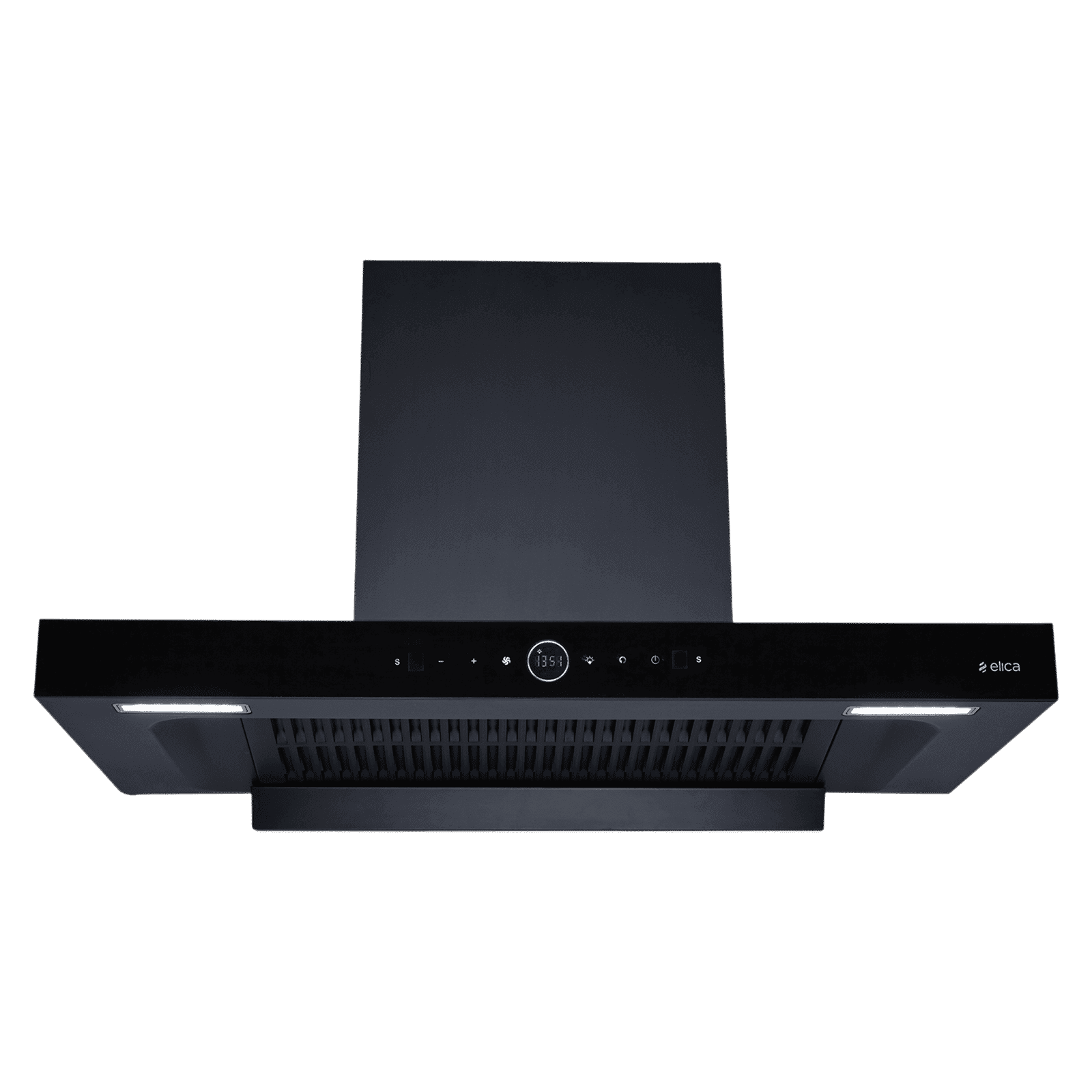 elica SPT MAX PRO PLUS FL 900 BLDC HAC LTW MS NERO FULL GRILL 90cm 1600m3/hr Ducted Wall Mounted Chimney with Motion Sensor Control (Black)