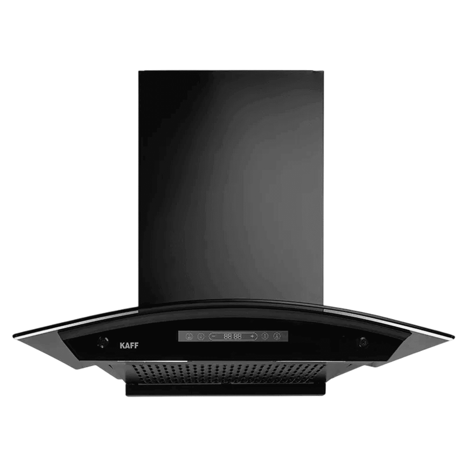 KAFF MAINZ DC 60cm 1400m3/hr Ductless Auto Clean Wall Mounted Chimney with Digital Display (Black)