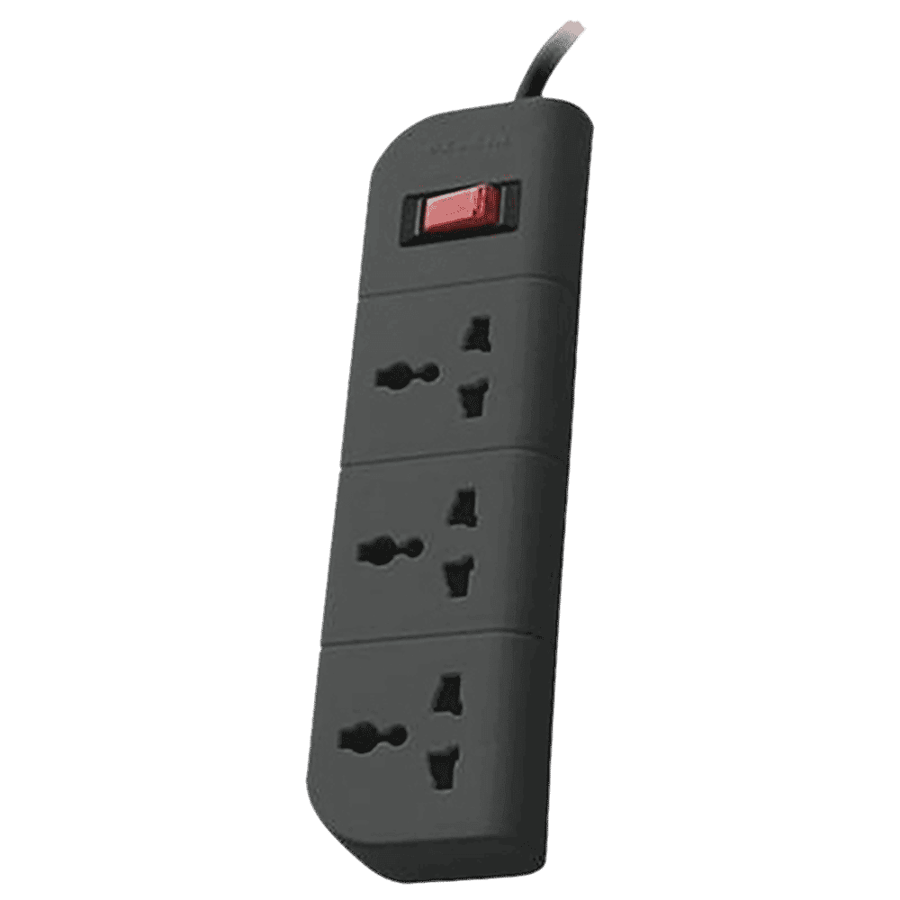 belkin 6 Amps 3 Sockets Surge Protector with Individual Switch (1.5 Meters, Heavy Duty Cable Overload Protection, F9E300ZB, Grey)