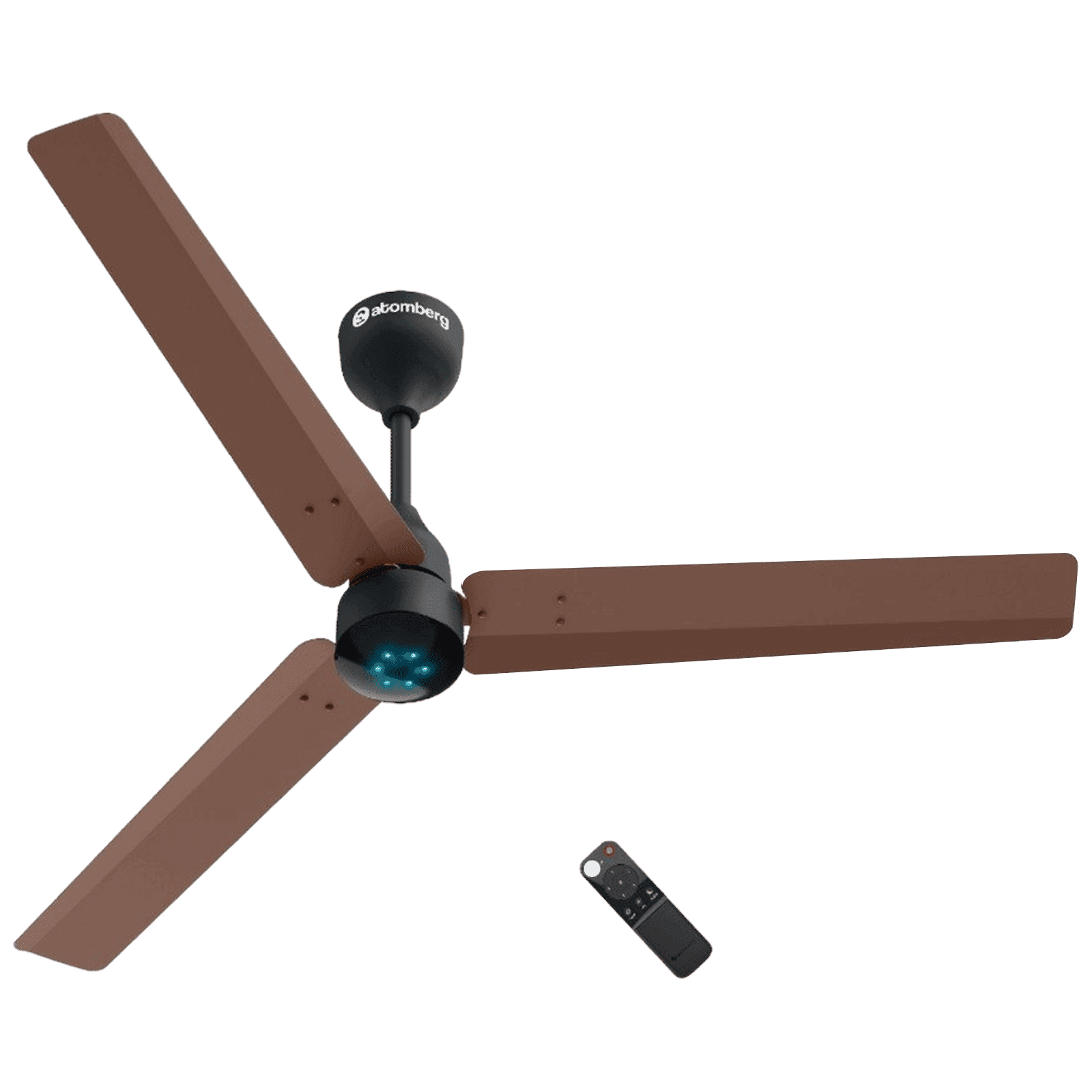 atomberg Renesa Smart 5 Star 1200mm 3 Blade BLDC Motor Smart Ceiling Fan with Remote (Boost Mode, Brown Black)