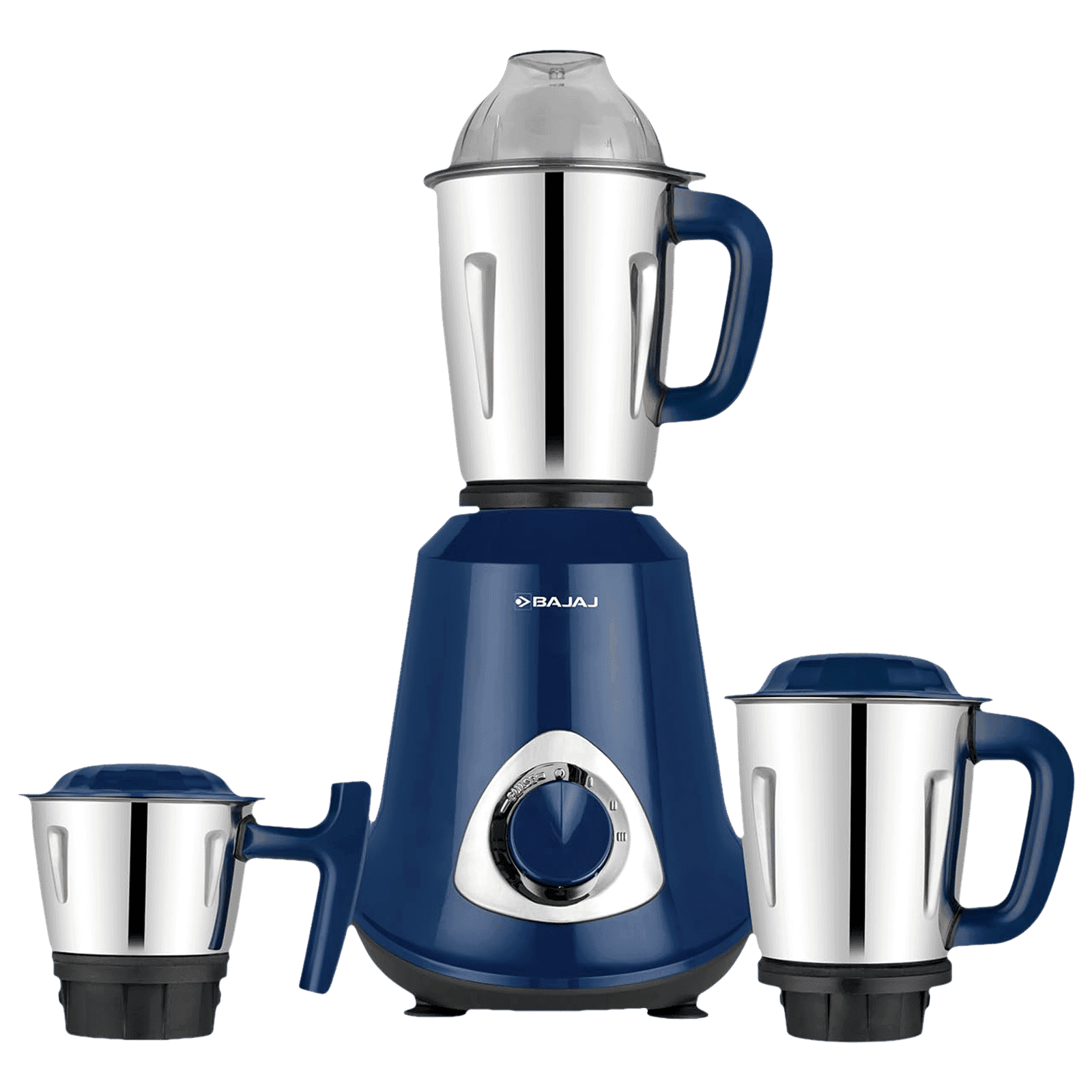 BAJAJ Military Series Glamore 800 Watt 3 Jars Mixer Grinder (20000 RPM, Auto Switch Off, Royal Blue)