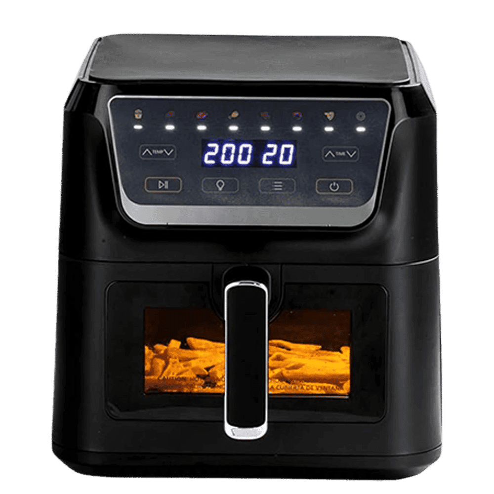 Russell Hobbs Sizzle Air 8L 1700 Watt Air Fryer with 8-in-1 Pre-Set Programs (Black)