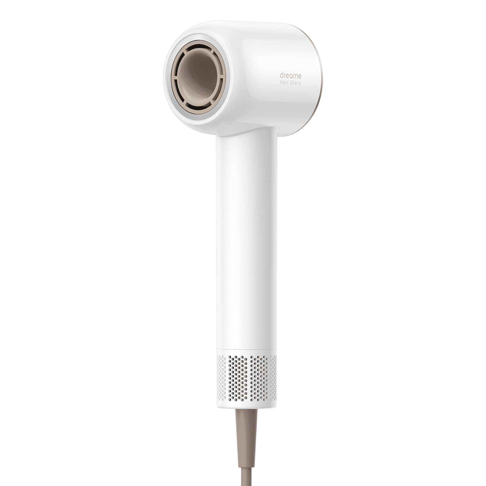 DREAME Glory Hair Dryer with 4 Heat Settings & Cool Blow (Advanced Negative Ion Technology, White & Rose)