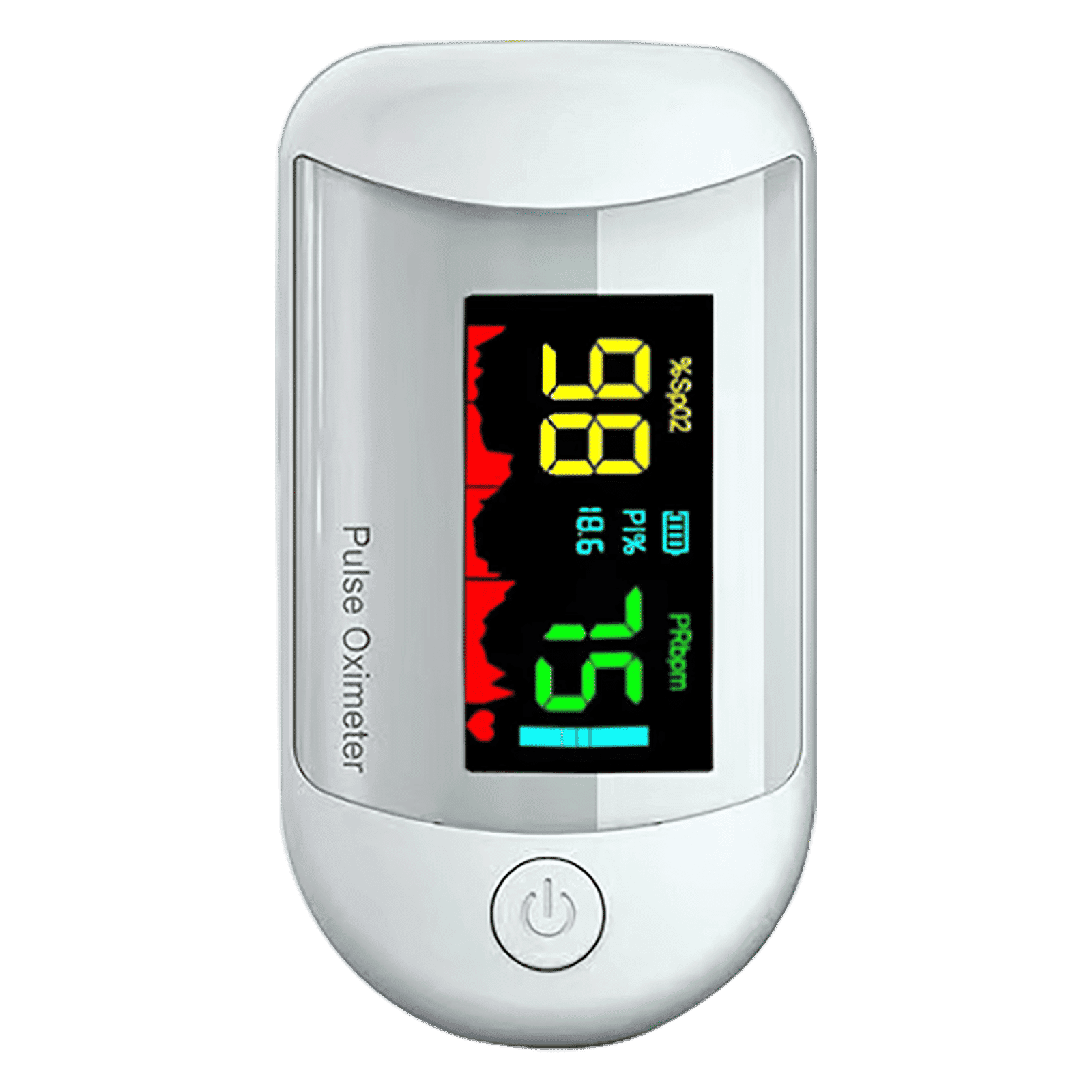 iGear Health Digital Pulse Monitor/Oximeter (Perfusion Index of 0.3%, iG-A3, White)