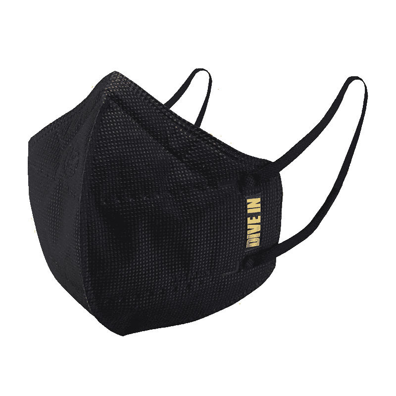 Arctic Fox N95 Gold Series Face Respirator Mask (FACMSKWHIWZ11900A, Black)