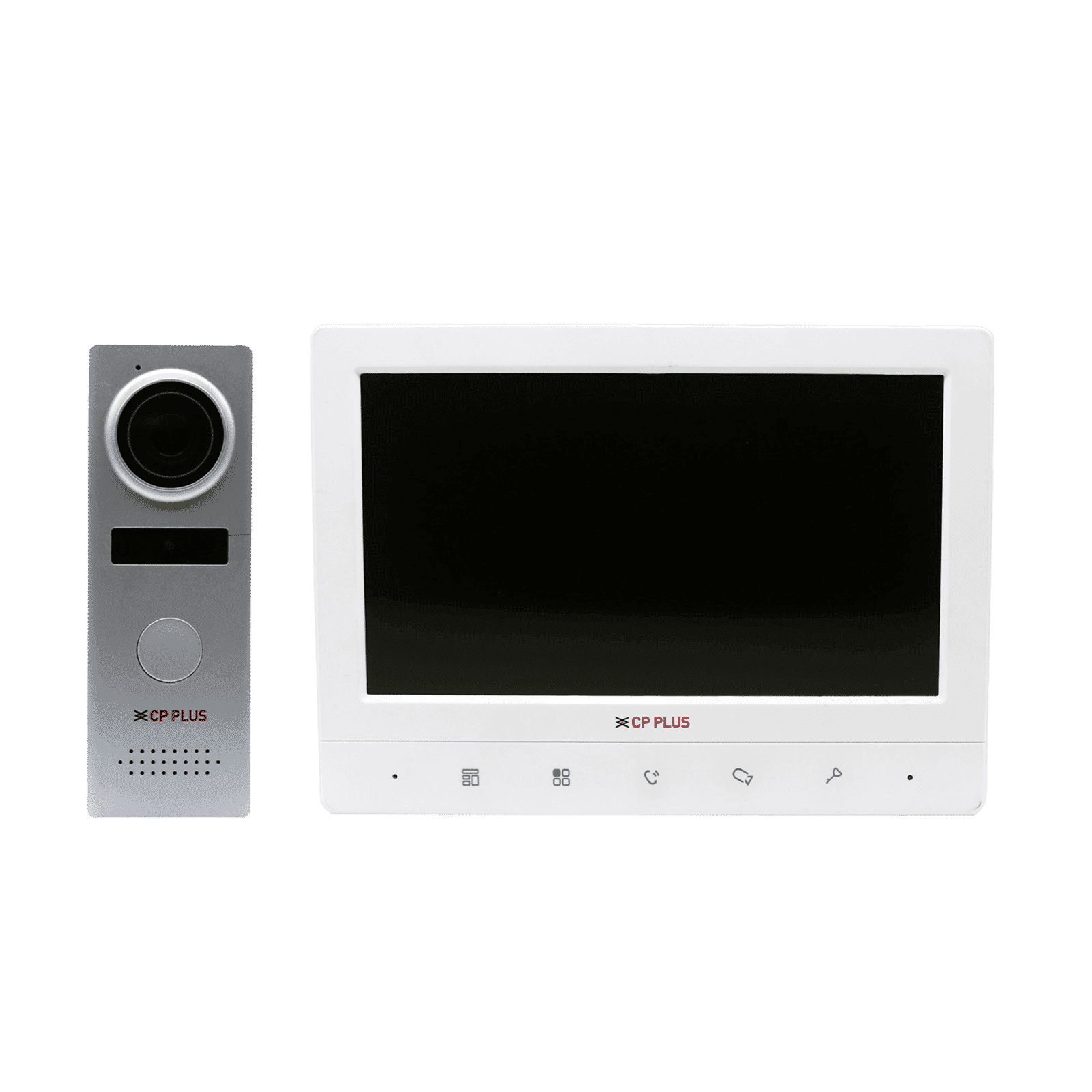 CP PLUS 7 inch Video Intercom Kit (Multiple Bell Sounds, CP-UVK-701MTA, White)