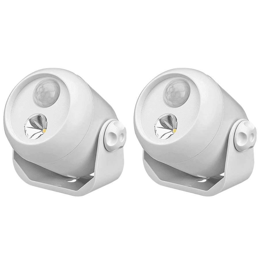 MR BEAMS Electric Powered 1 Watt Motion Sensor Smart Light (MB302, White)