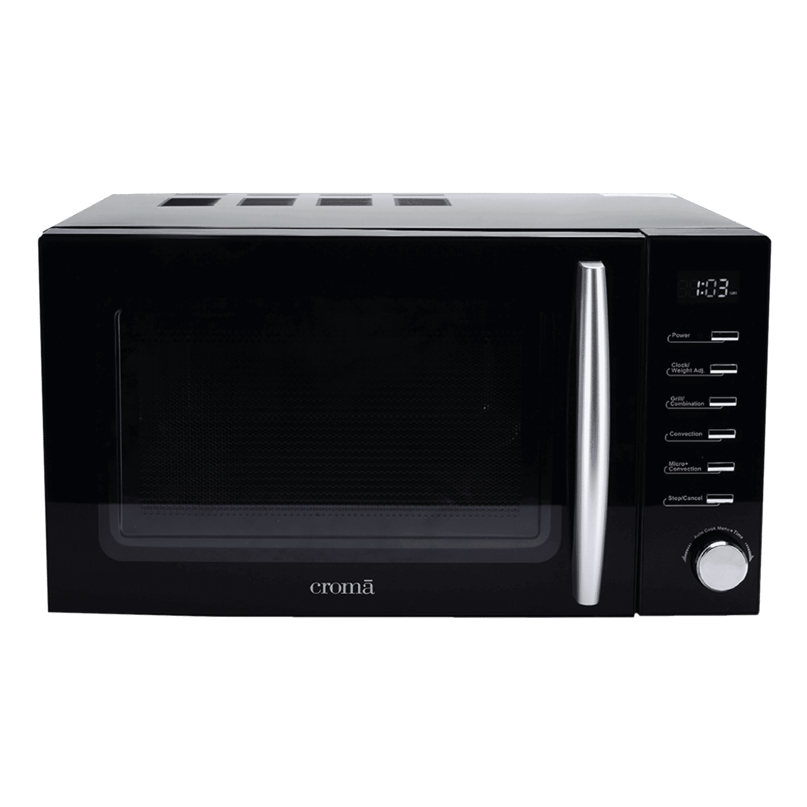Croma 20L Convection Microwave Oven with 200 Autocook Menu (CRAM0193, Black)