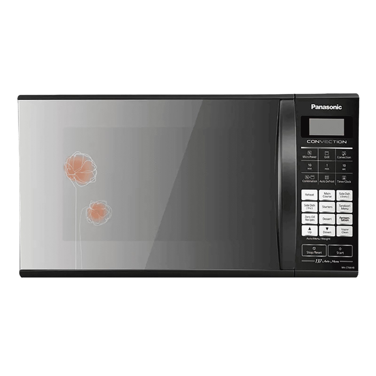 Panasonic 27L Convection Microwave Oven with 137 Autocook Menus (NN-CT66HBFDG, Black)
