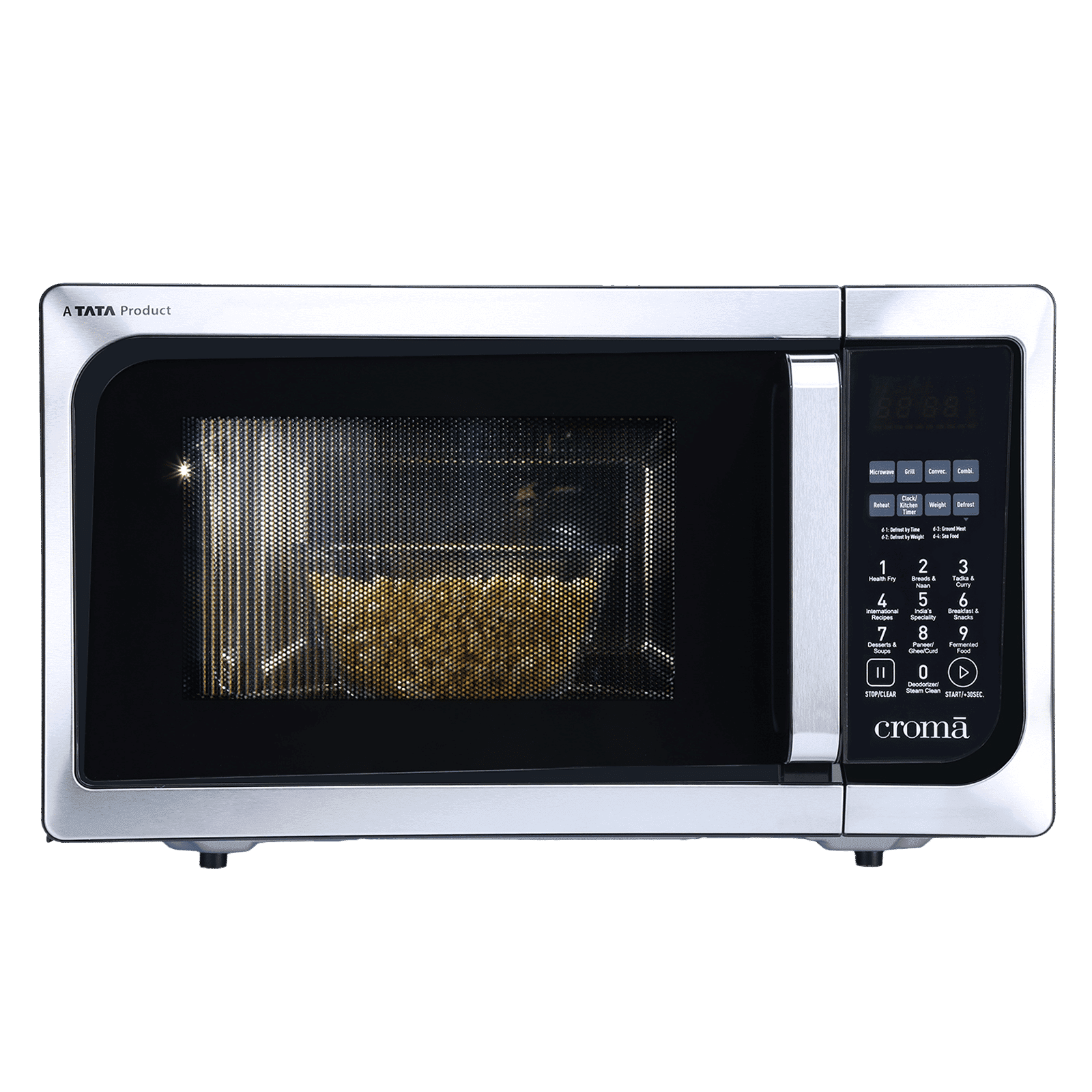Croma 23L Convection Microwave Oven with 205 Auto Cook Menus (CRAM0151, Black)