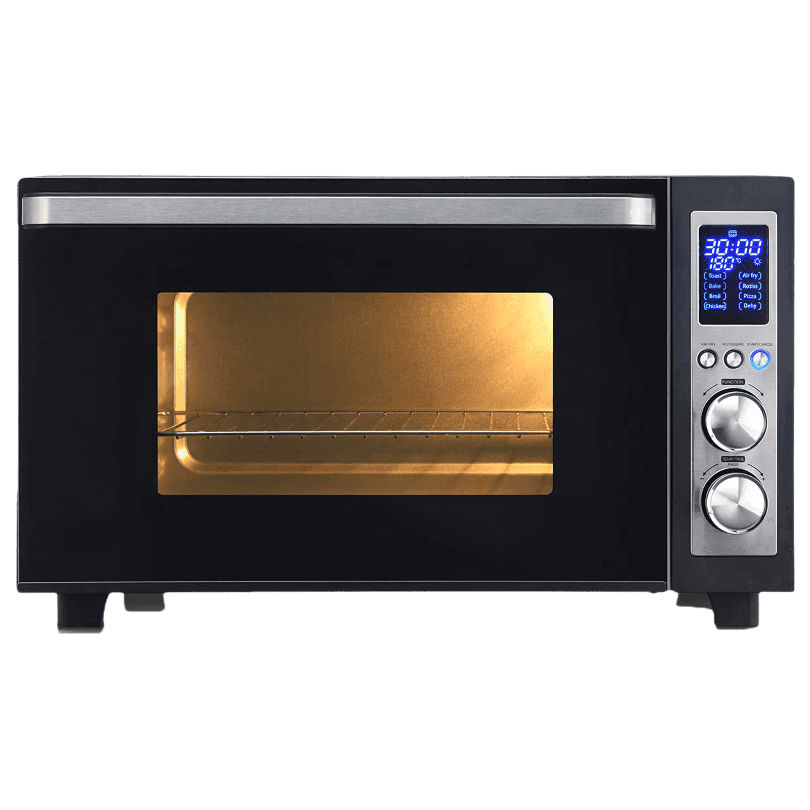 USHA Calypso 30L Oven Toaster Grill with Motorized Rotisserie (OTGW30DRC, Black)