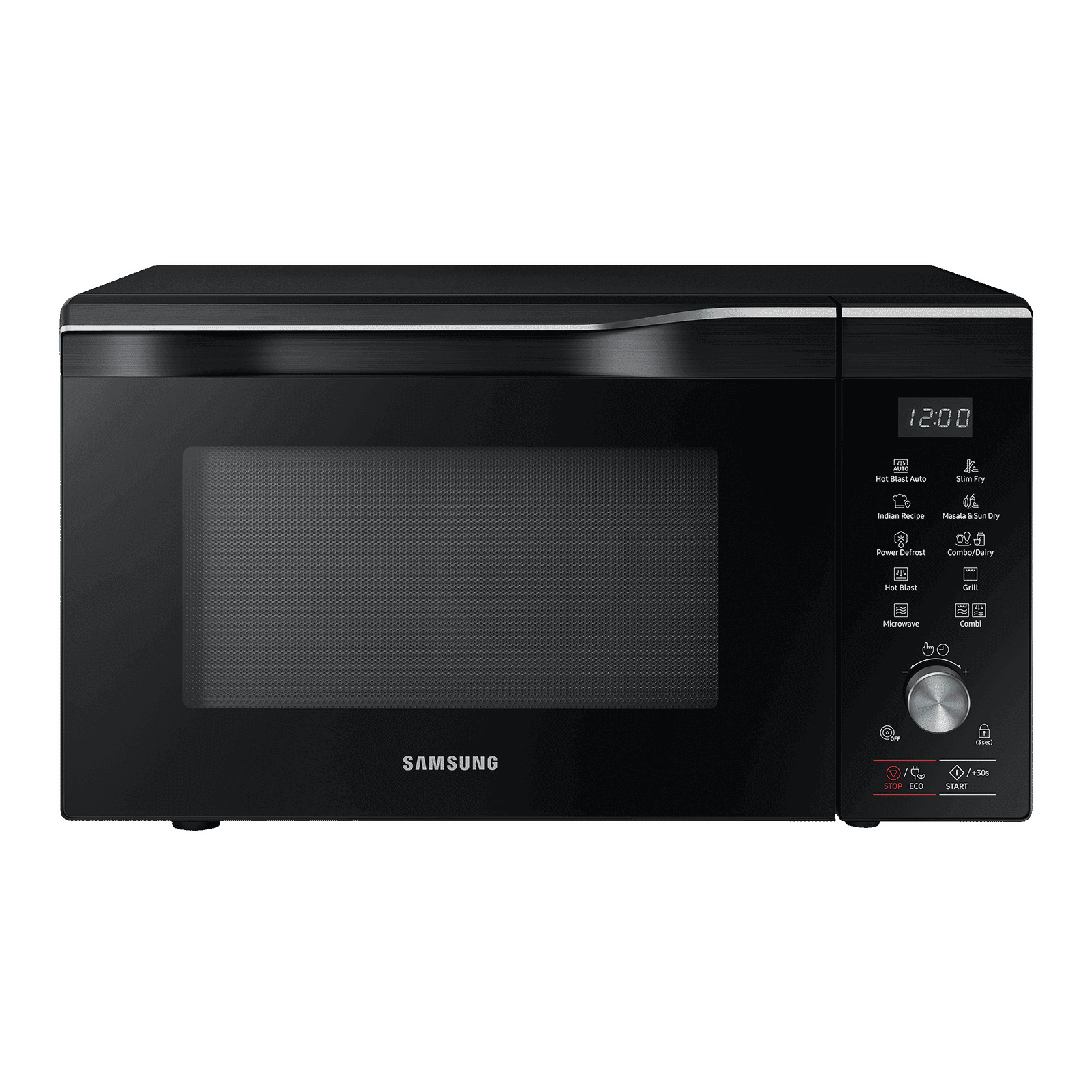SAMSUNG 32L Convection Microwave Oven with SLIM FRY Technology (MC32A7056CK/TL, Black)