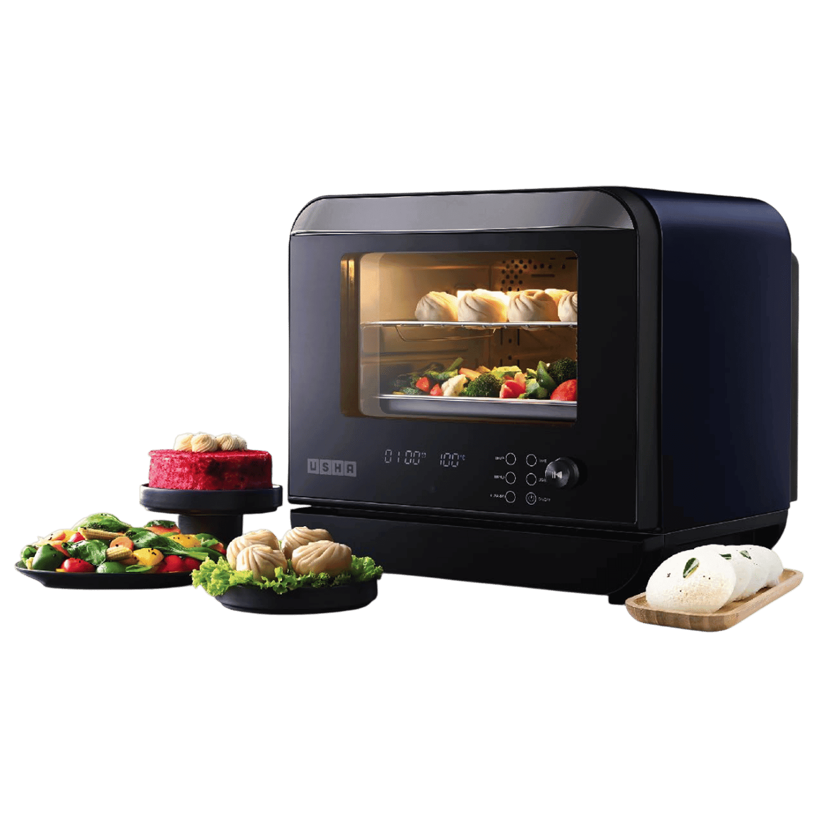 USHA iChef 18L Steam Oven with Turbo Air Circulation (4055ICHEFSO18L08N, Blue)