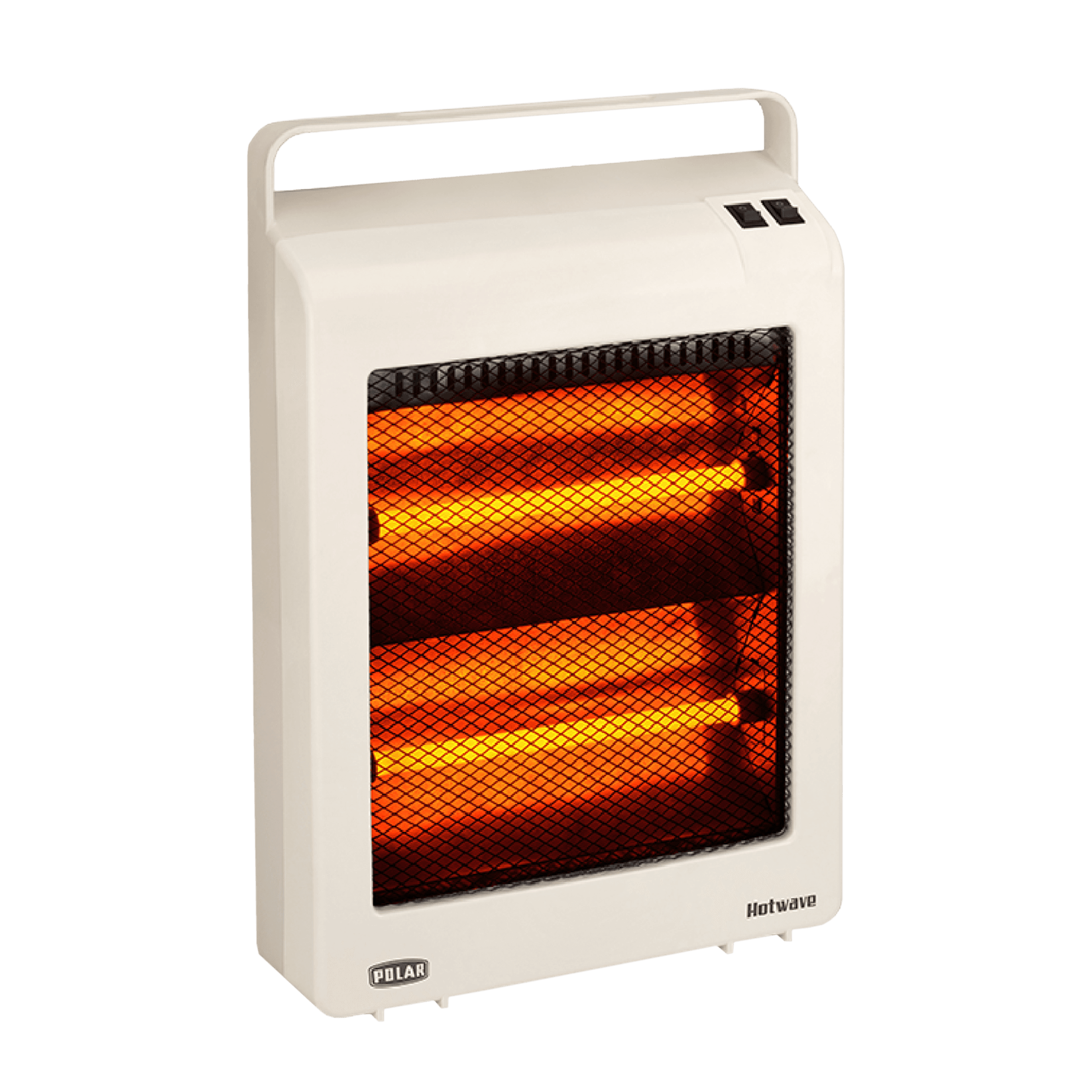 POLAR Hotwave 800W Quartz Room Heater with Rust Free Stainless Steel Reflector (Safety Mesh Grille