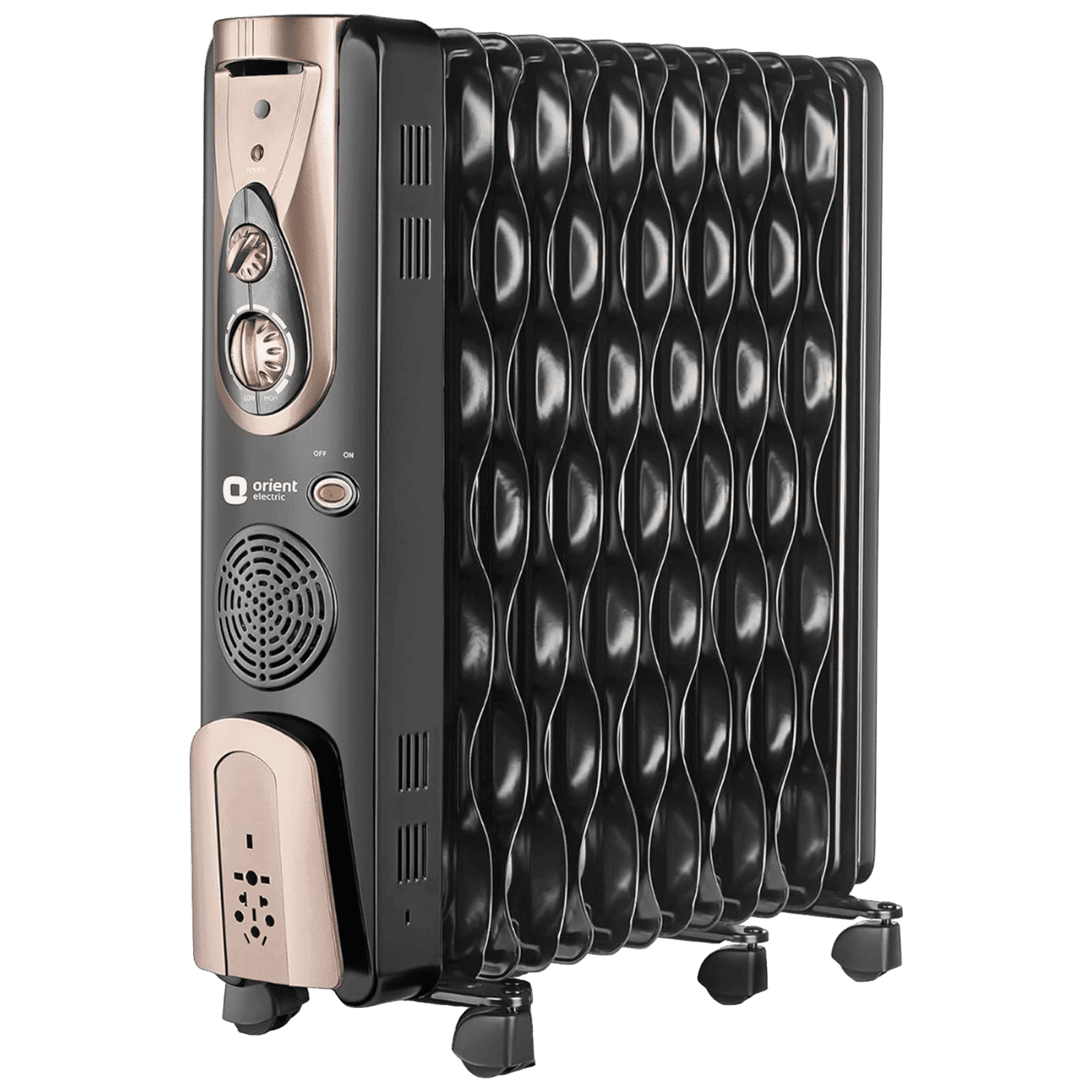 Orient Comforter Collection 2900W PTC Fan Oil Filled Radiator Room Heater with 13 Fins (Auto Shut-off