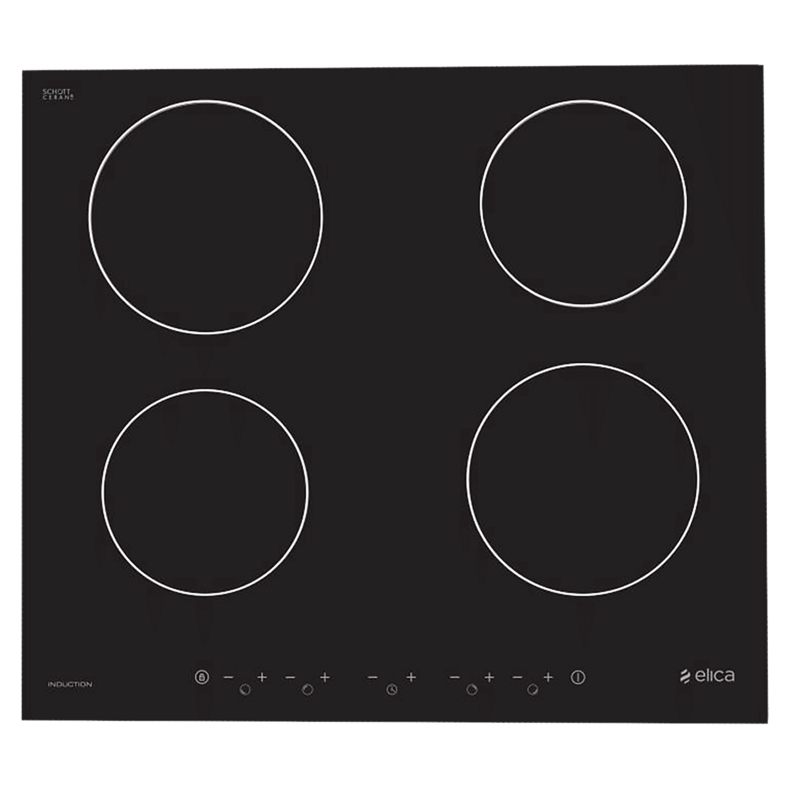 Elica EIH 4 Z 60 7000W Four Induction Hob with Sensor Touch