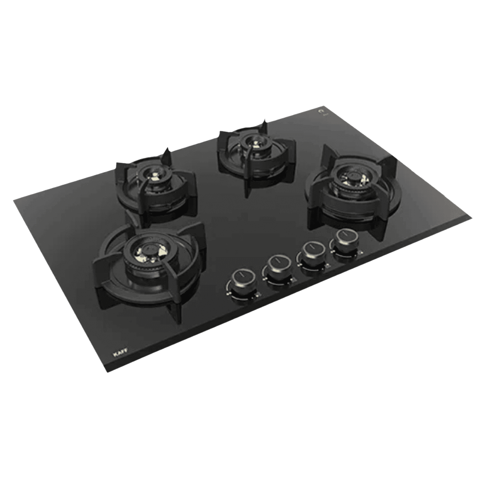 KAFF ASF 784 Tempered Glass Top 4 Burner Automatic Electric Hob (Flame Failure Device, Black)