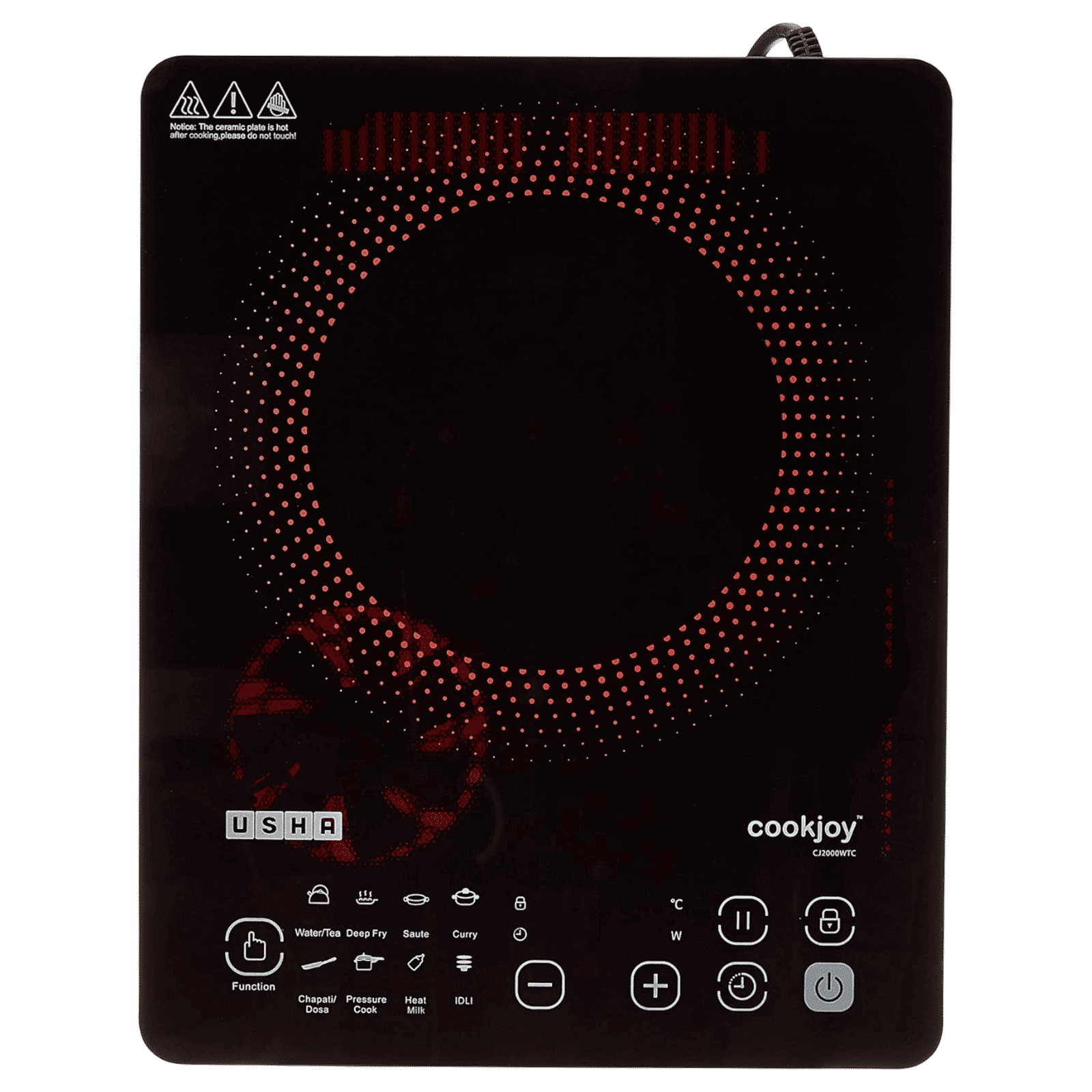 USHA Cookjoy 2000W Induction Cooktop with Touch Control