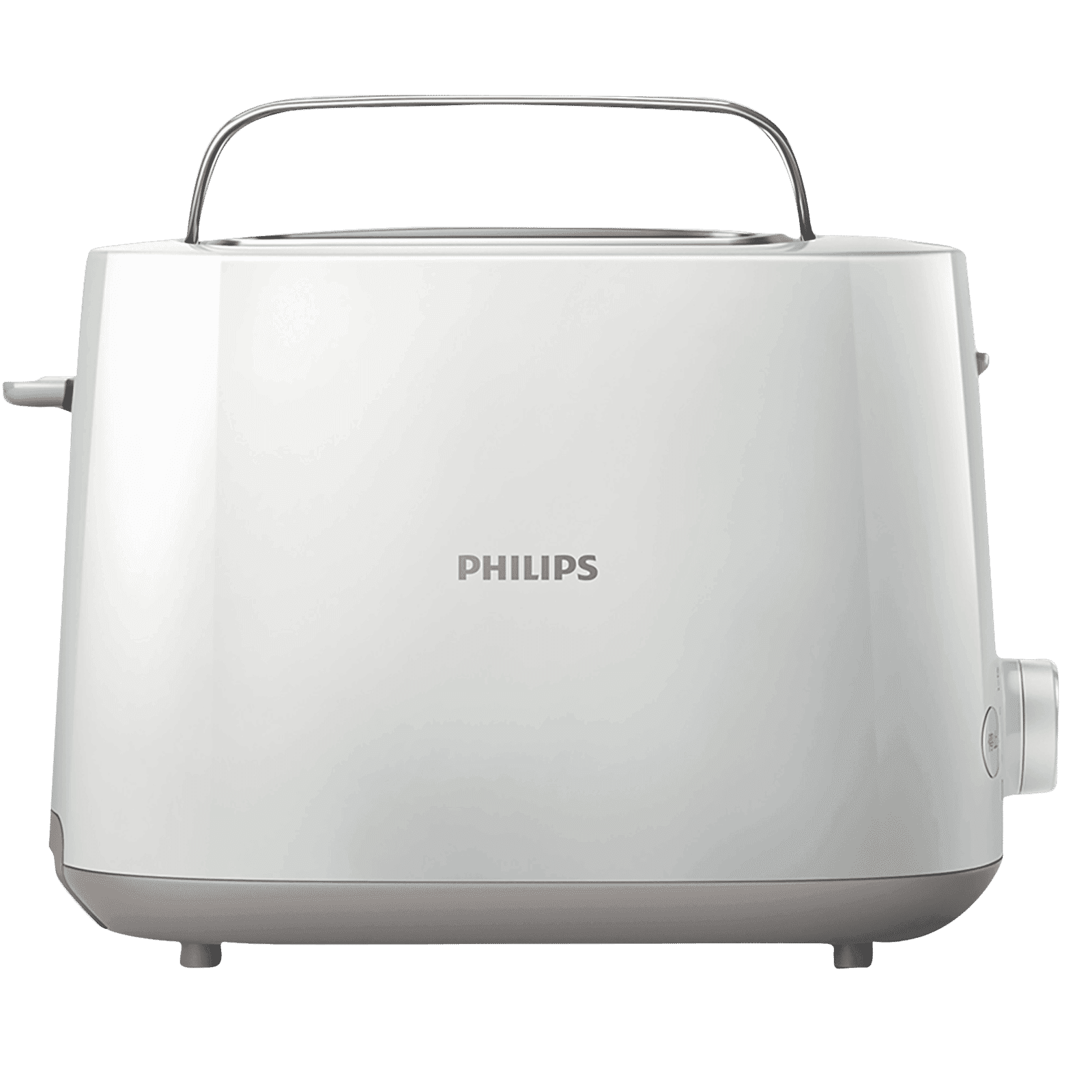 PHILIPS Daily Collection 900W 2 Slice Pop-Up Toaster with Integrated Bun Rack (White)