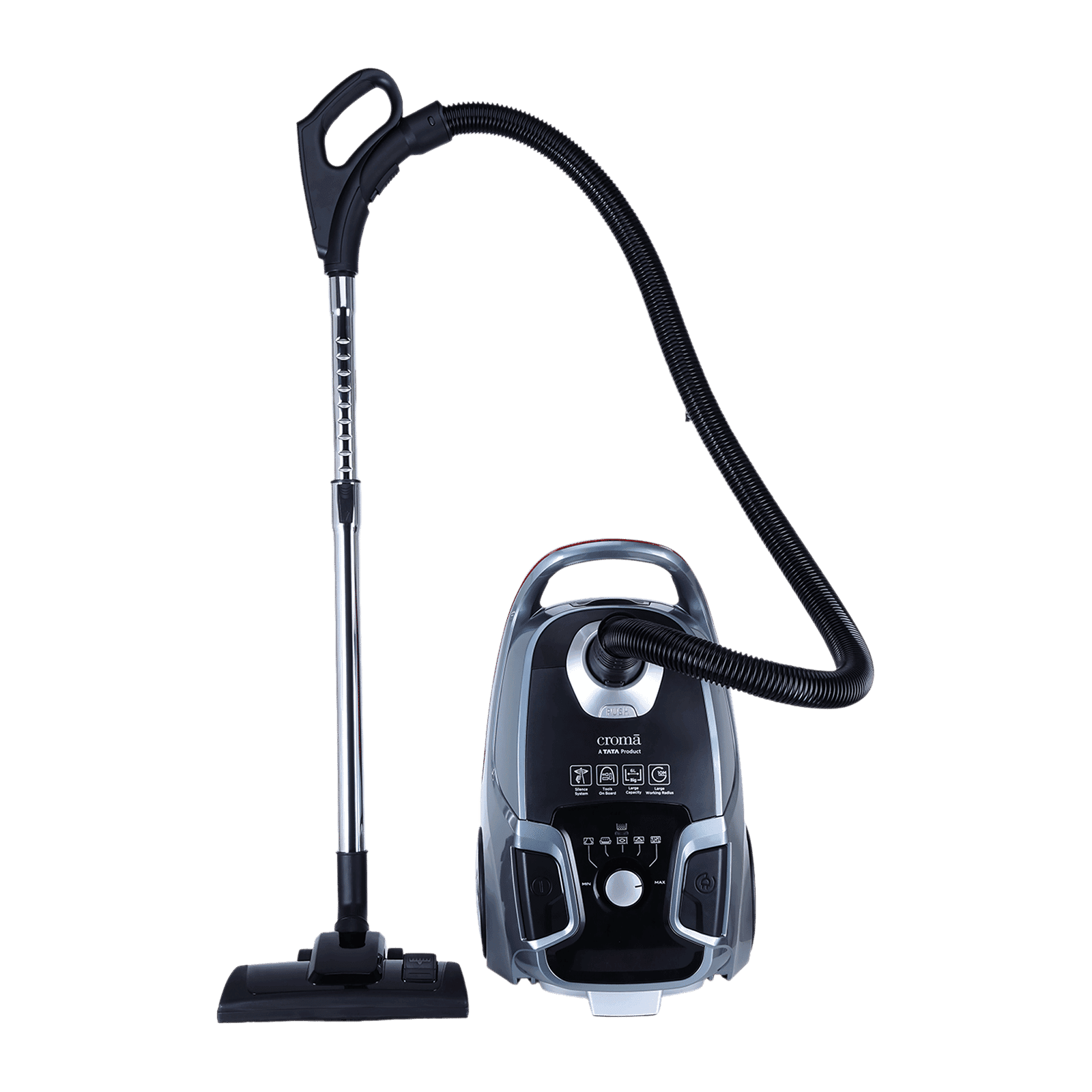 Croma 2000 W Dry Vacuum Cleaner with Hepa Filter (Bagged Dust Collection, Grey)