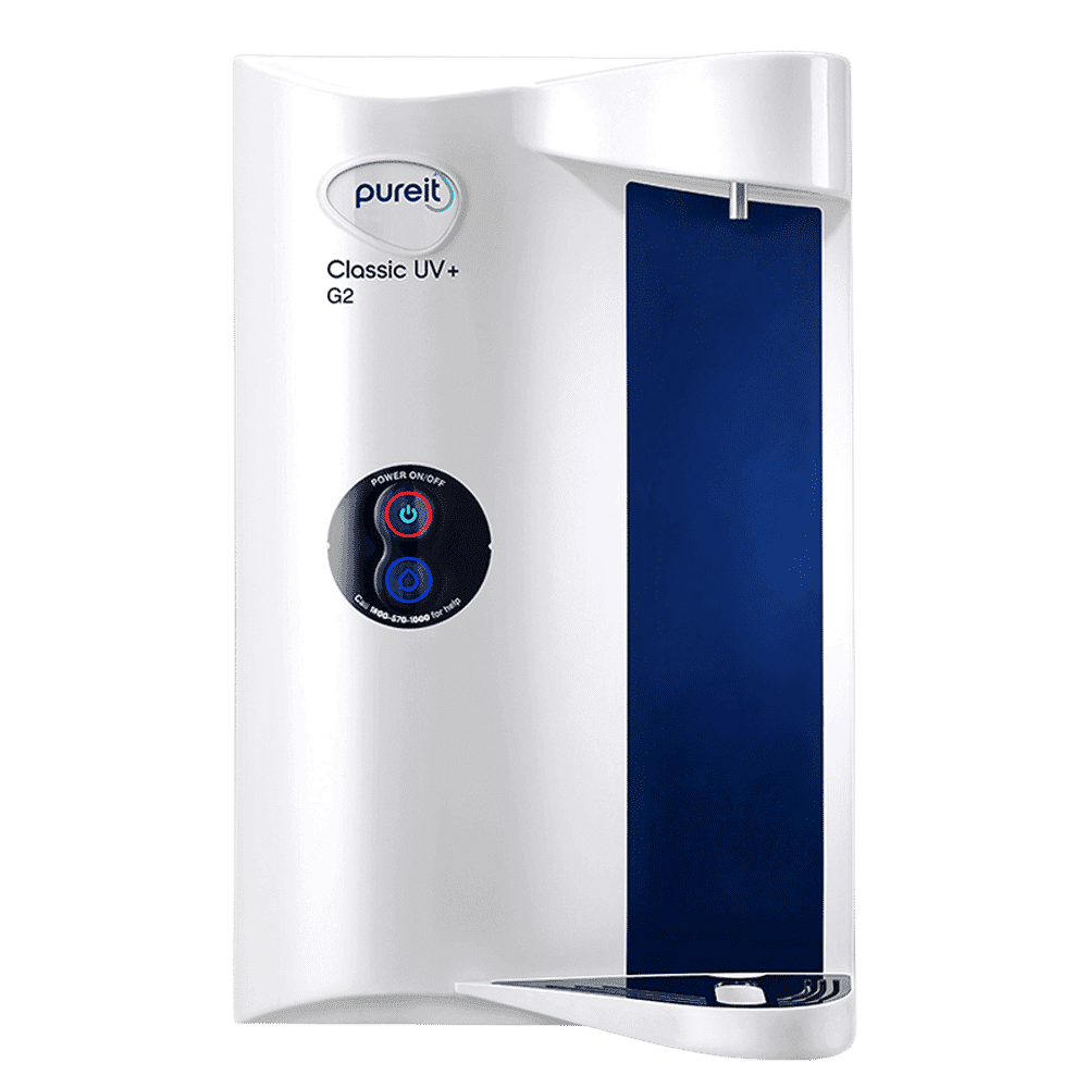 Pureit Classic UV Water Purifier with Sleek And Covered Design (White)