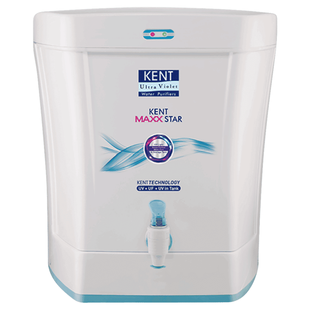 KENT Maxx Star 7L UV + UF Water Purifier with Double Purification Process (White)