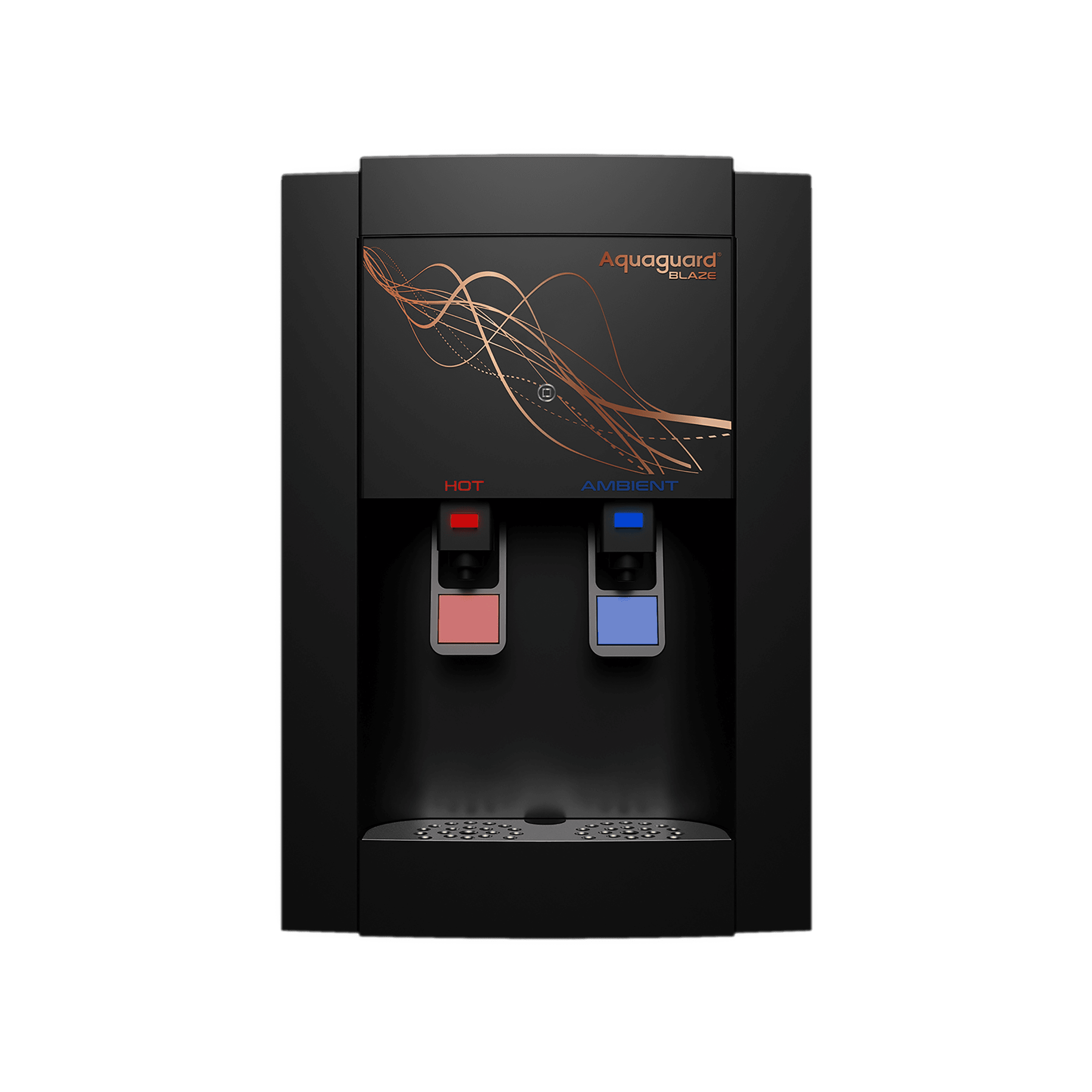 Aquaguard Blaze Slim 3.9L RO + UV + MTDS Hot & Cold Smart Water Purifier with Active Copper Zinc Booster Tech and 7 Stage Purification (Deep Black)