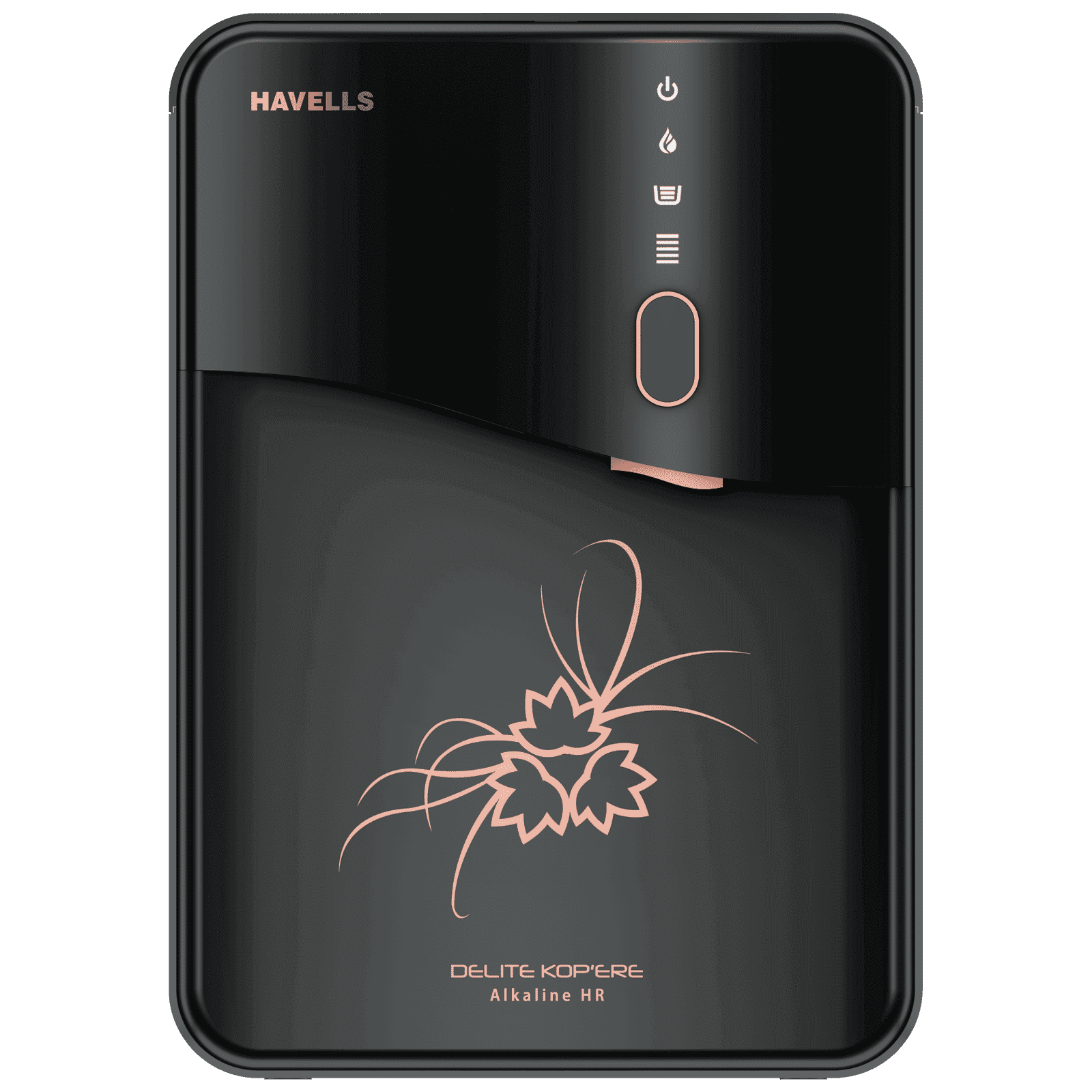 HAVELLS Delite Kop'ere 6.5L RO + UV Water Purifier with LED Display (Dark Grey)