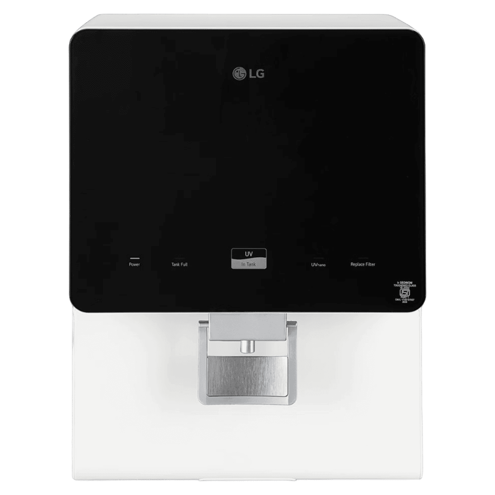 LG WW176GPBW 8L RO + UV Water Purifier with Multi Stage Filtration Process (Black & White)