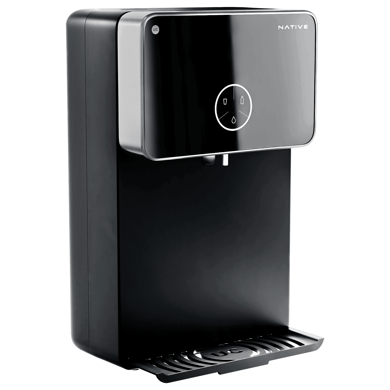 Native by UC M2 8L RO + UV + Copper + Alkaline + Minerals Water Purifier with Thin Film Composite Reverse Osmosis Membrane (Black)