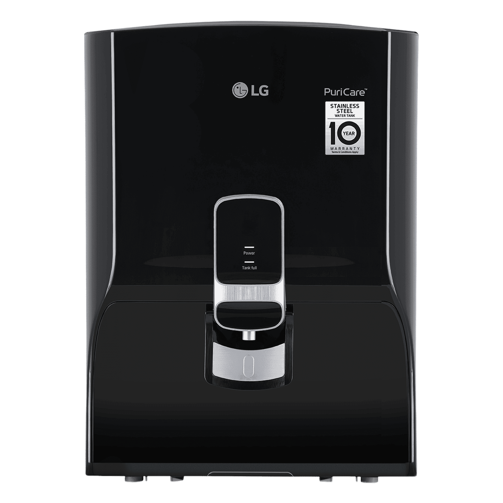 LG PuriCare 8L RO + Carbon Filter Water Purifier with Multi Stage Filtration (Solid Black)