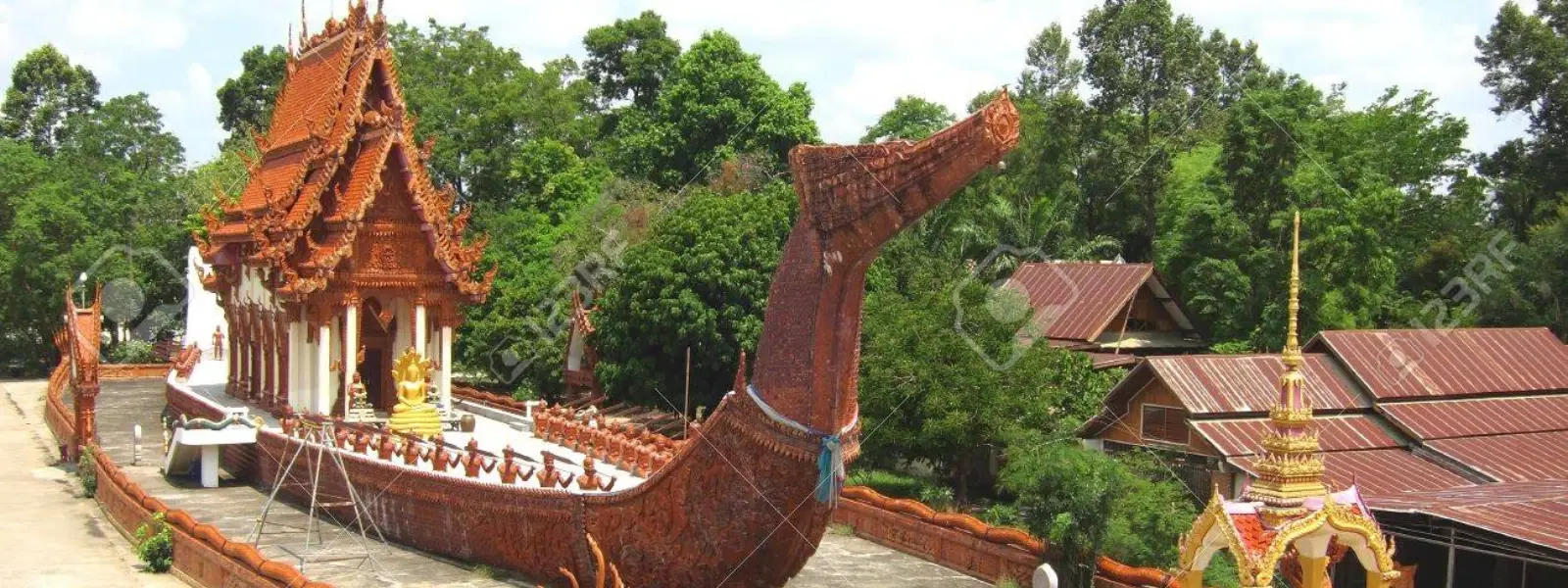 Exploring Villages with Unique Boat-Shaped Temples